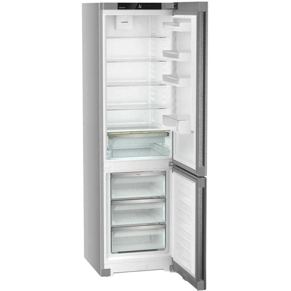 Combina frigorifica LIEBHERR CNsdc 5703, Duo Cooling, 371 l, H 201.5 cm, Clasa C, inox