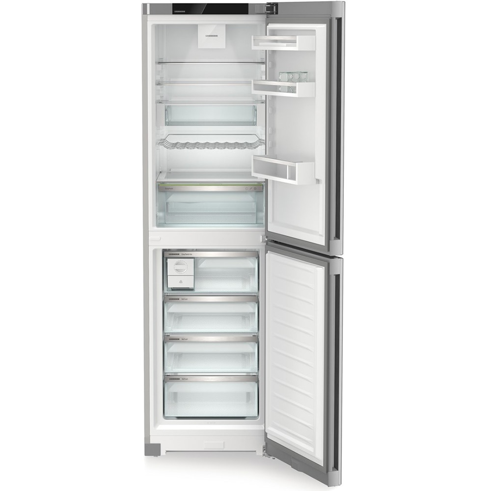 Combina frigorifica LIEBHERR CNsfc 573i Plus, Duo Cooling, 359 l, H 201.5 cm, Clasa C, argintiu