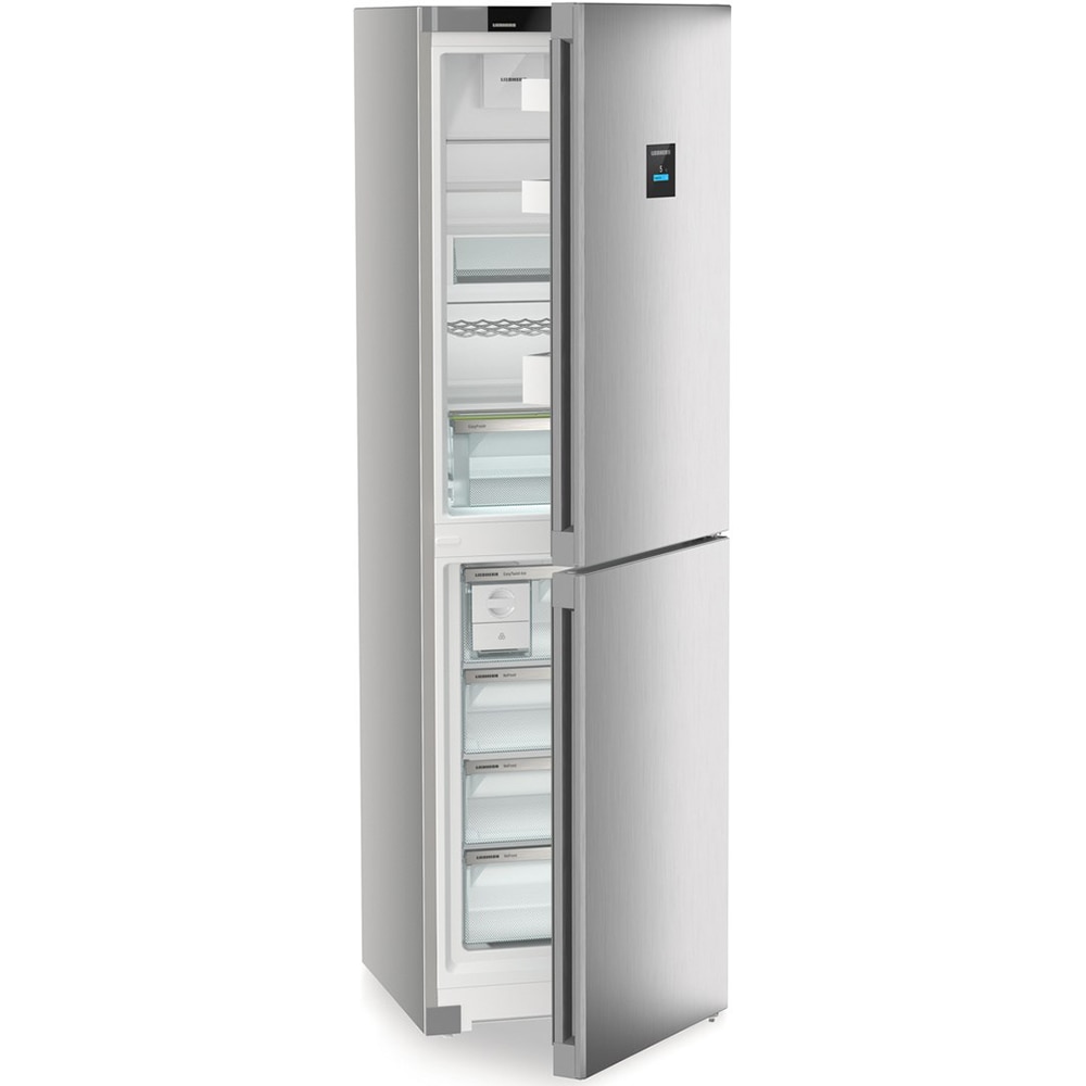 Combina frigorifica LIEBHERR CNsfc 573i Plus, Duo Cooling, 359 l, H 201.5 cm, Clasa C, argintiu