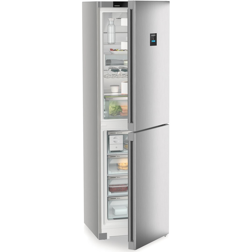 Combina frigorifica LIEBHERR CNsfc 573i Plus, Duo Cooling, 359 l, H 201.5 cm, Clasa C, argintiu