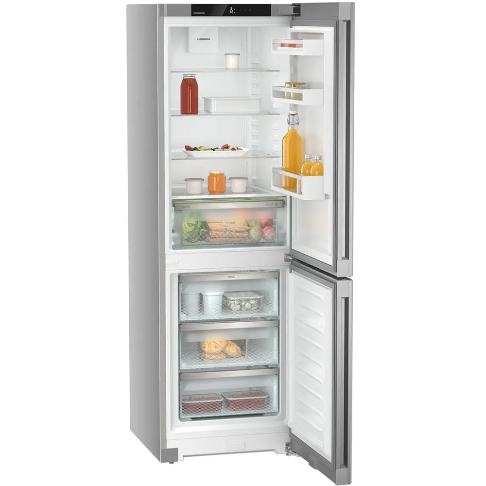 Combina frigorifica LIEBHERR CNsfd 5203 Pure, Duo Cooling, 330 l, H 185.5 cm, Clasa D, argintiu