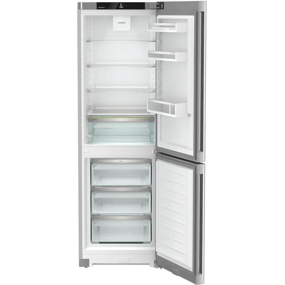 Combina frigorifica LIEBHERR CNsfd 5203 Pure, Duo Cooling, 330 l, H 185.5 cm, Clasa D, argintiu