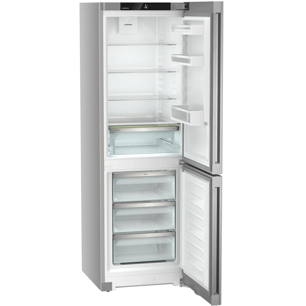 Combina frigorifica LIEBHERR CNsfd 5203 Pure, Duo Cooling, 330 l, H 185.5 cm, Clasa D, argintiu