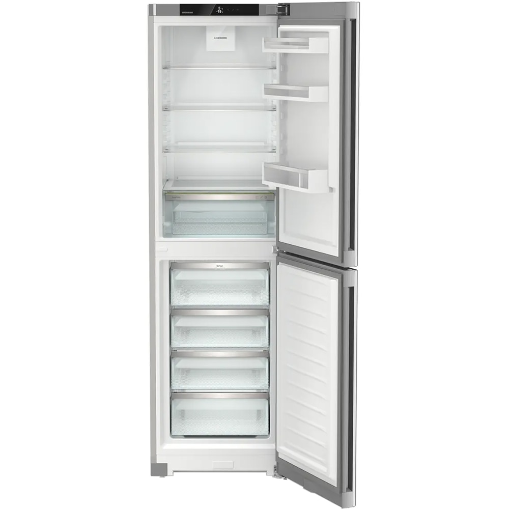 Combina frigorifica LIEBHERR CNsfd 5704 Pure, Duo Cooling, 359 l, H 201.5 cm, Clasa D, argintiu