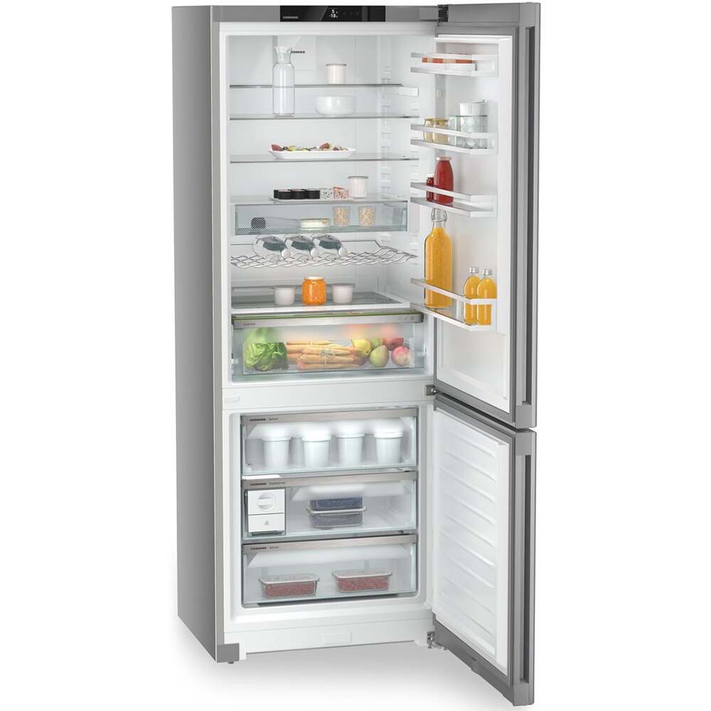 Combina frigorifica LIEBHERR CNsfd 7723 Plus, Duo Cooling, 486 l, H 201.5 cm, Clasa D, argintiu