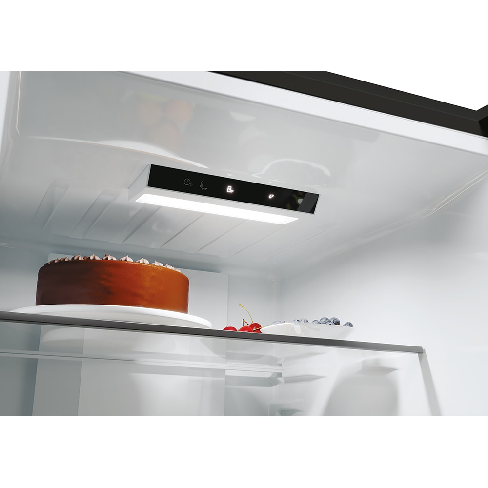 Combina frigorifica CANDY ECN2CQTEB206, Total No Frost, 409 l, H 205 cm, Clasa E, negru