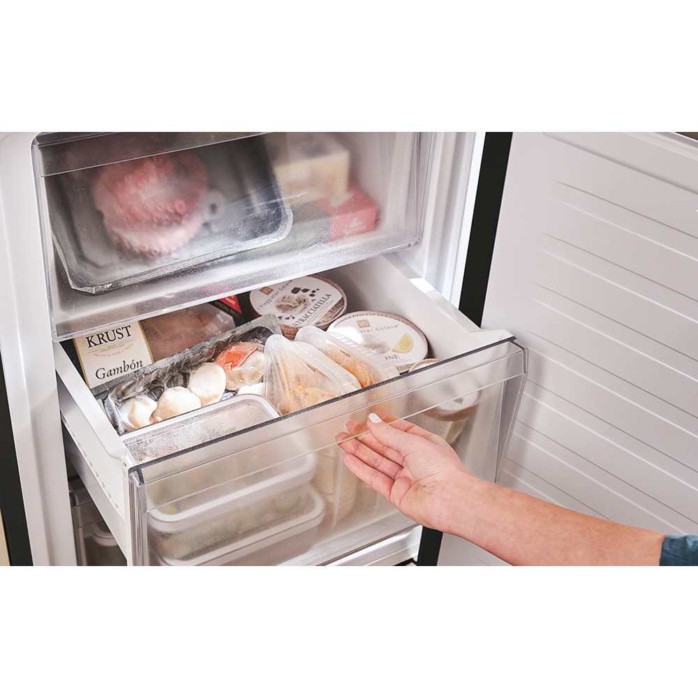 Combina frigorifica CANDY ECN2CQTEB206, Total No Frost, 409 l, H 205 cm, Clasa E, negru