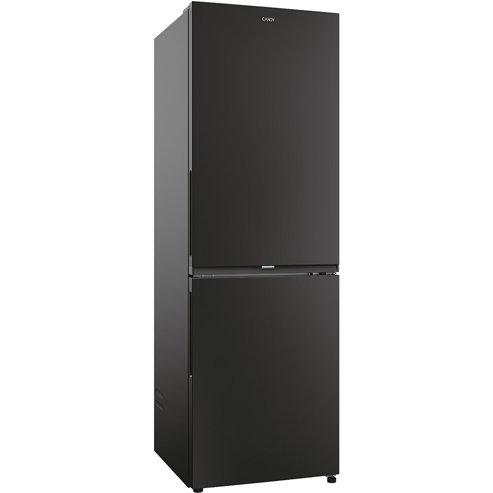 Combina frigorifica CANDY ECN4CQTEB186, Total No Frost, 355 l, H 185 cm, Clasa E, Wi-Fi, negru