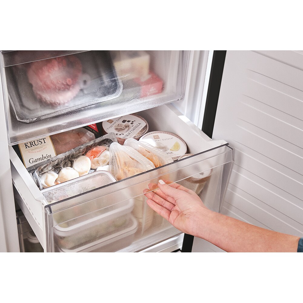 Combina frigorifica CANDY ECN4CQTEB186, Total No Frost, 355 l, H 185 cm, Clasa E, Wi-Fi, negru