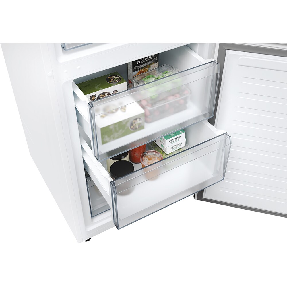 Combina frigorifica CANDY ECN4CQTEW186, Total No Frost, 355 l, H 185 cm, Clasa E, Wi-Fi, alb