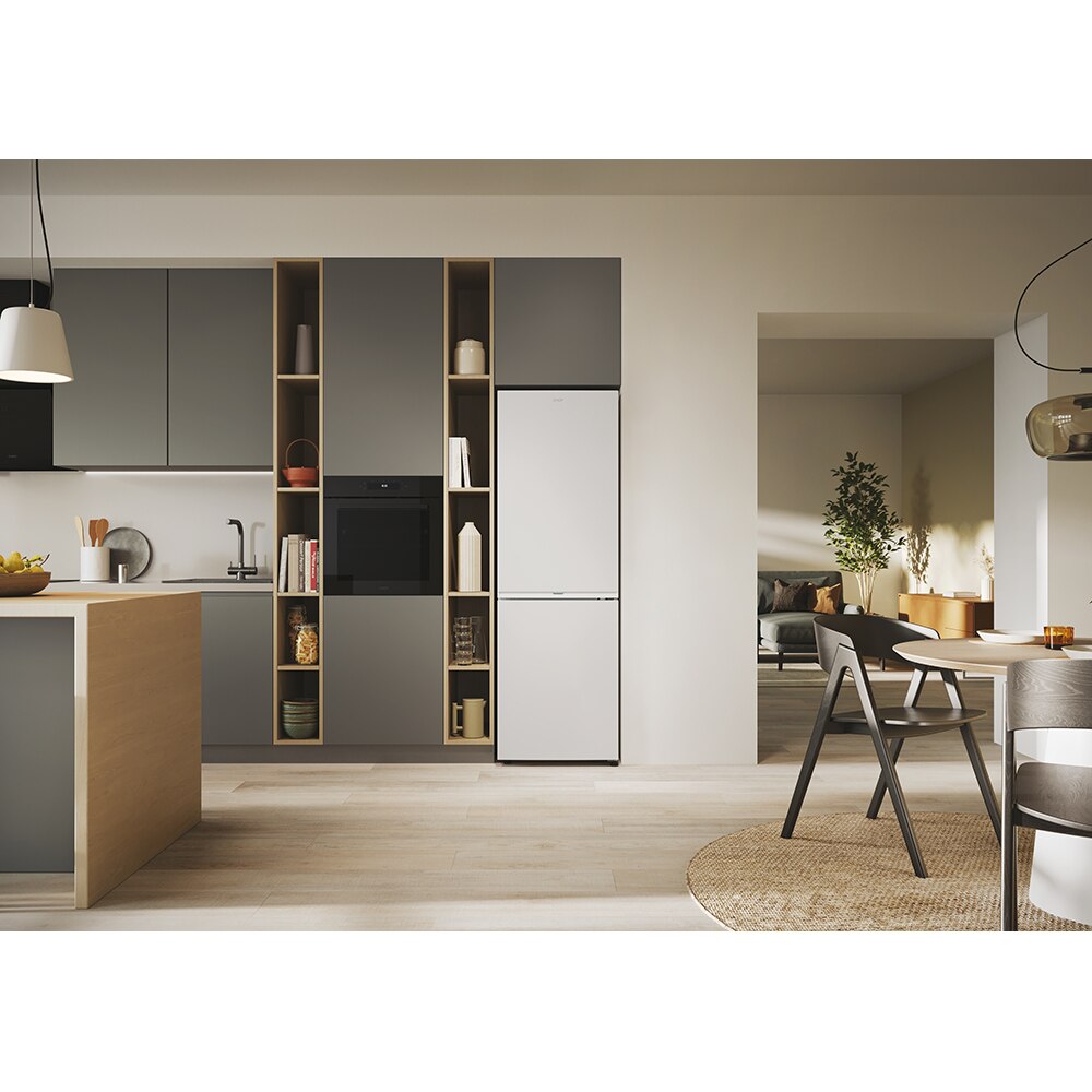 Combina frigorifica CANDY ECN4CQTEW186, Total No Frost, 355 l, H 185 cm, Clasa E, Wi-Fi, alb