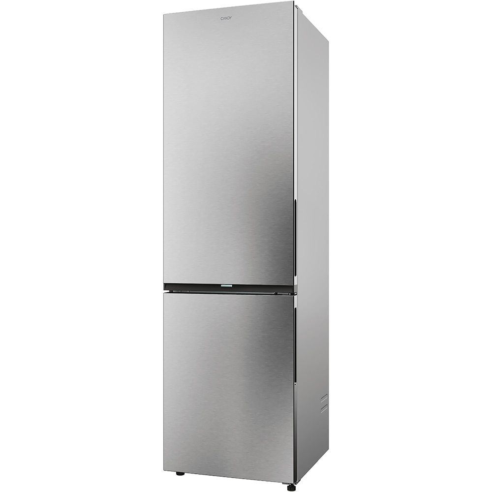 Combina frigorifica CANDY ECN4CQTEX206, Total No Frost, 409 l, H 205 cm, Clasa E, Wi-Fi, inox