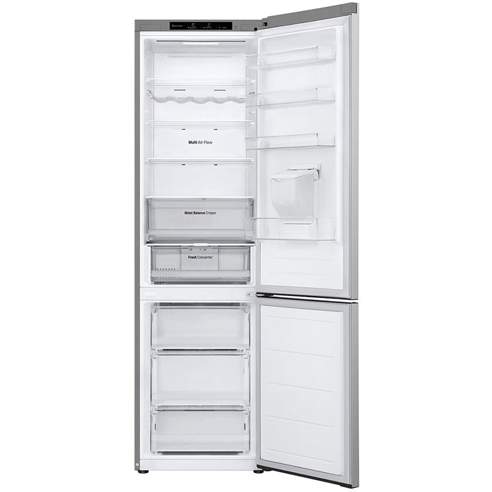 Combina frigorifica LG GBF3202DPY, No Frost, 386 l, H 203 cm, Clasa D, Dozator apa, argintiu