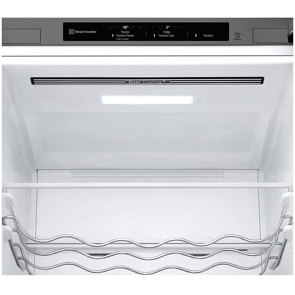 Combina frigorifica LG GBF3202DPY, No Frost, 386 l, H 203 cm, Clasa D, Dozator apa, argintiu