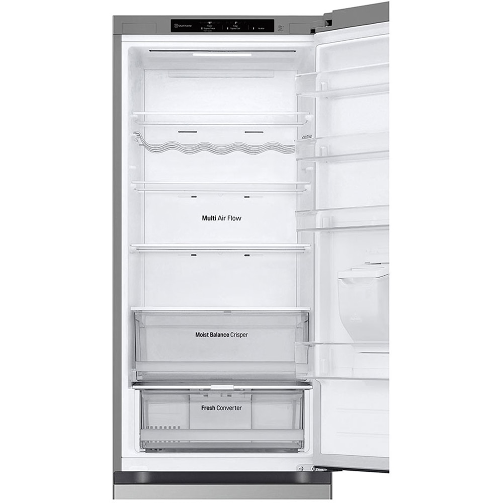 Combina frigorifica LG GBF3202DPY, No Frost, 386 l, H 203 cm, Clasa D, Dozator apa, argintiu