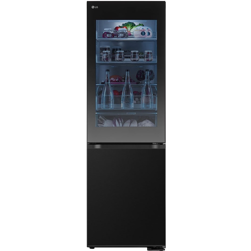 Combina frigorifica LG GBG5160CEV, No Frost, InstaView, 349 l, H 186 cm, Clasa C, Wi-Fi, negru
