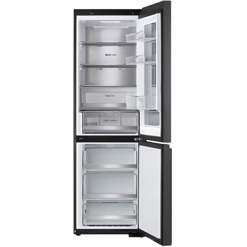 Combina frigorifica LG GBG5160CEV, No Frost, InstaView, 349 l, H 186 cm, Clasa C, Wi-Fi, negru