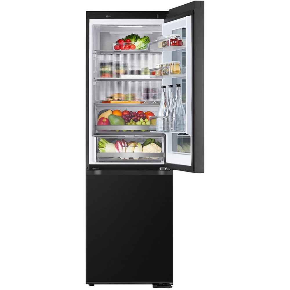 Combina frigorifica LG GBG5160CEV, No Frost, InstaView, 349 l, H 186 cm, Clasa C, Wi-Fi, negru