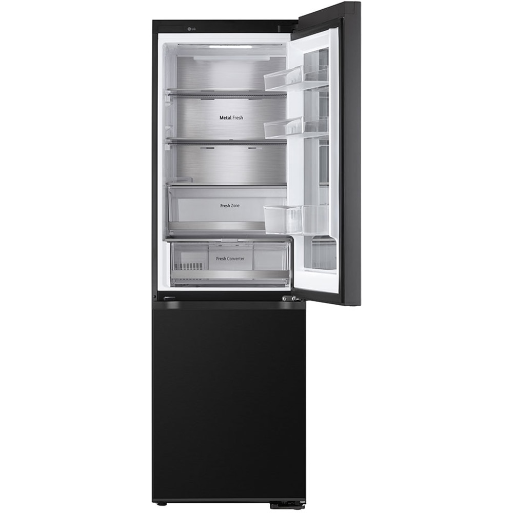 Combina frigorifica LG GBG5160CEV, No Frost, InstaView, 349 l, H 186 cm, Clasa C, Wi-Fi, negru