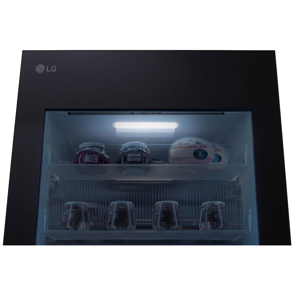 Combina frigorifica LG GBG5160CEV, No Frost, InstaView, 349 l, H 186 cm, Clasa C, Wi-Fi, negru