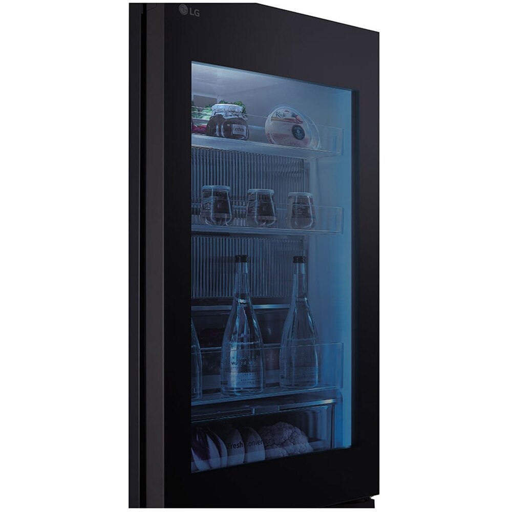 Combina frigorifica LG GBG5160CEV, No Frost, InstaView, 349 l, H 186 cm, Clasa C, Wi-Fi, negru