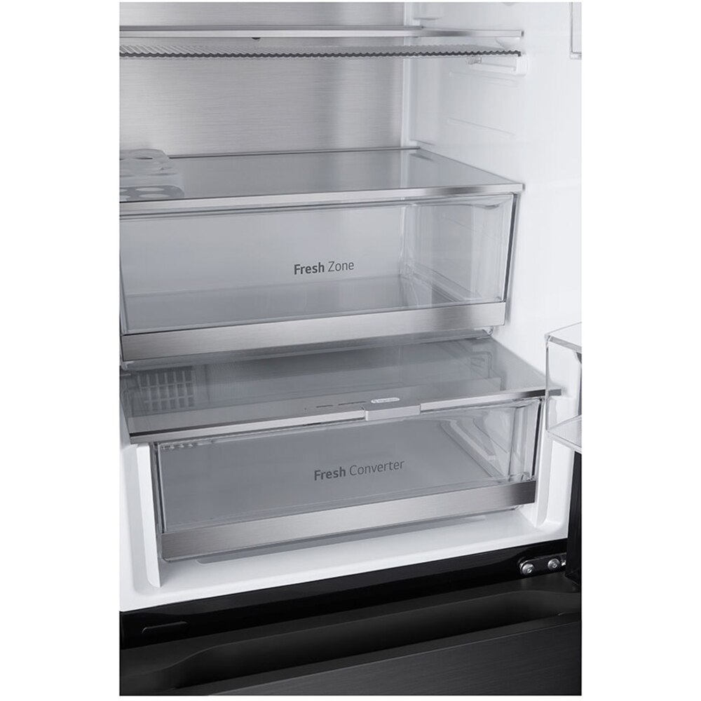 Combina frigorifica LG GBG5160CEV, No Frost, InstaView, 349 l, H 186 cm, Clasa C, Wi-Fi, negru