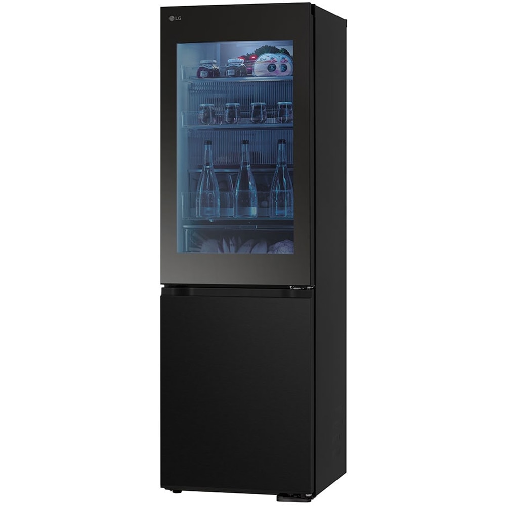 Combina frigorifica LG GBG5160CEV, No Frost, InstaView, 349 l, H 186 cm, Clasa C, Wi-Fi, negru
