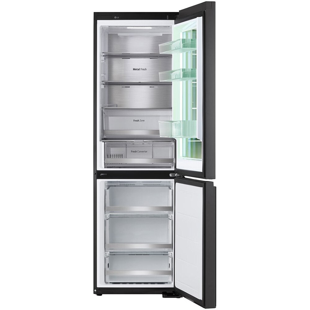 Combina frigorifica LG GBG7190CEV, No Frost, MoodUP, 349 l, H 186 cm, Clasa C, Wi-Fi, negru