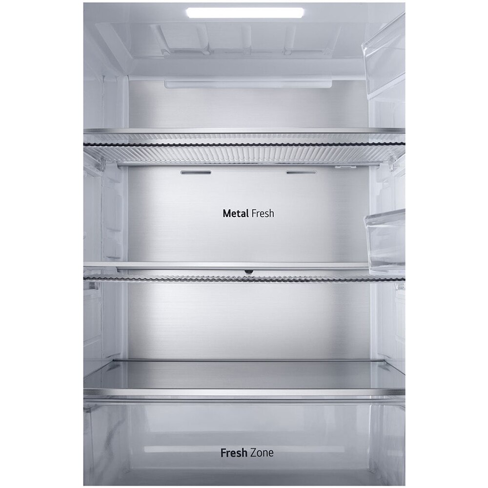 Combina frigorifica LG GBG7190CEV, No Frost, MoodUP, 349 l, H 186 cm, Clasa C, Wi-Fi, negru