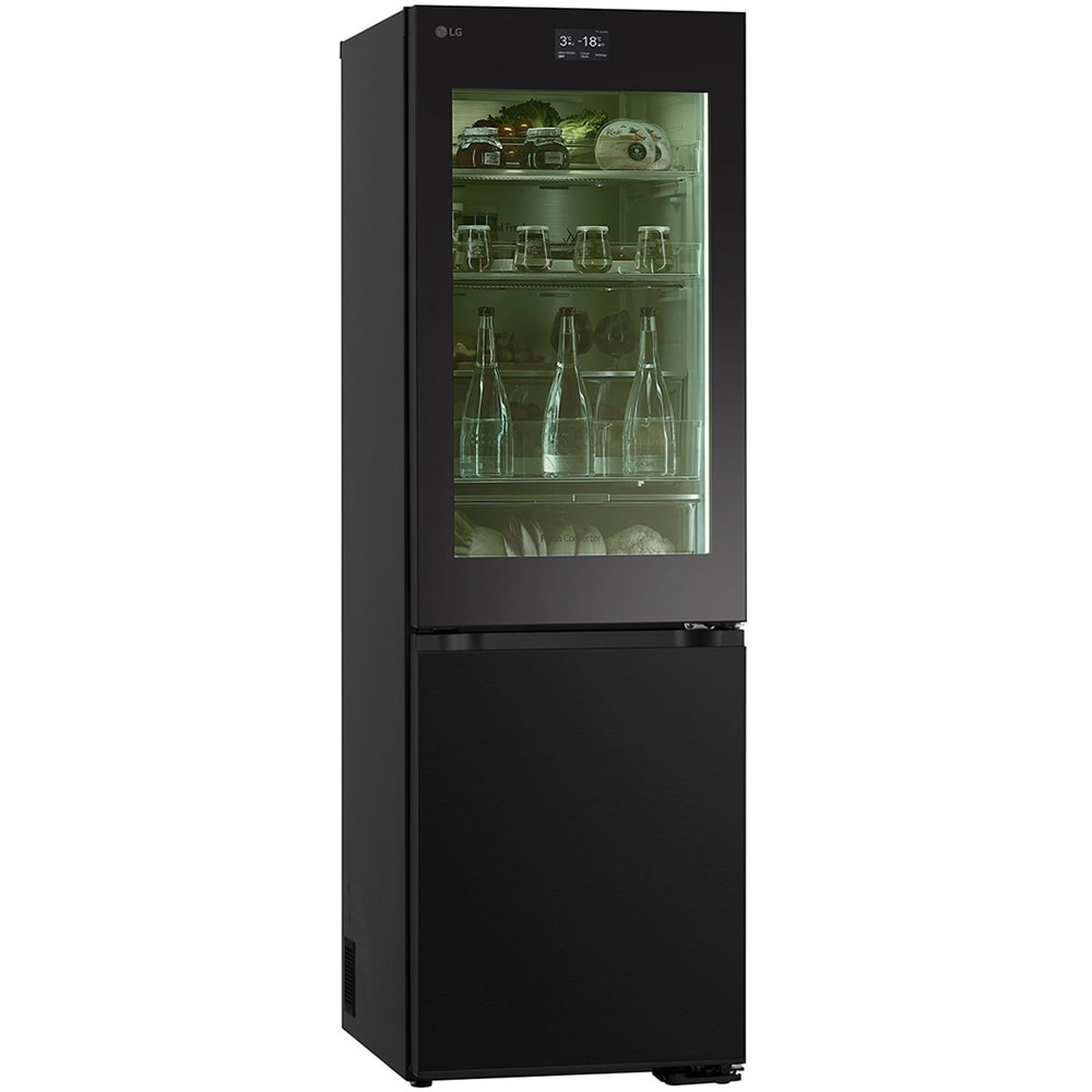 Combina frigorifica LG GBG7190CEV, No Frost, MoodUP, 349 l, H 186 cm, Clasa C, Wi-Fi, negru