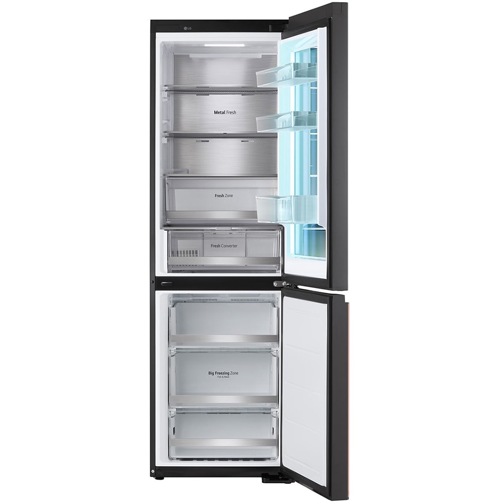 Combina frigorifica LG GBG719MDNN, No Frost, MoodUP, 352 l, H 187 cm, Clasa D, Wi-Fi, multicolor