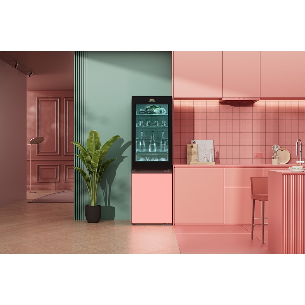 Combina frigorifica LG GBG719MDNN, No Frost, MoodUP, 352 l, H 187 cm, Clasa D, Wi-Fi, multicolor