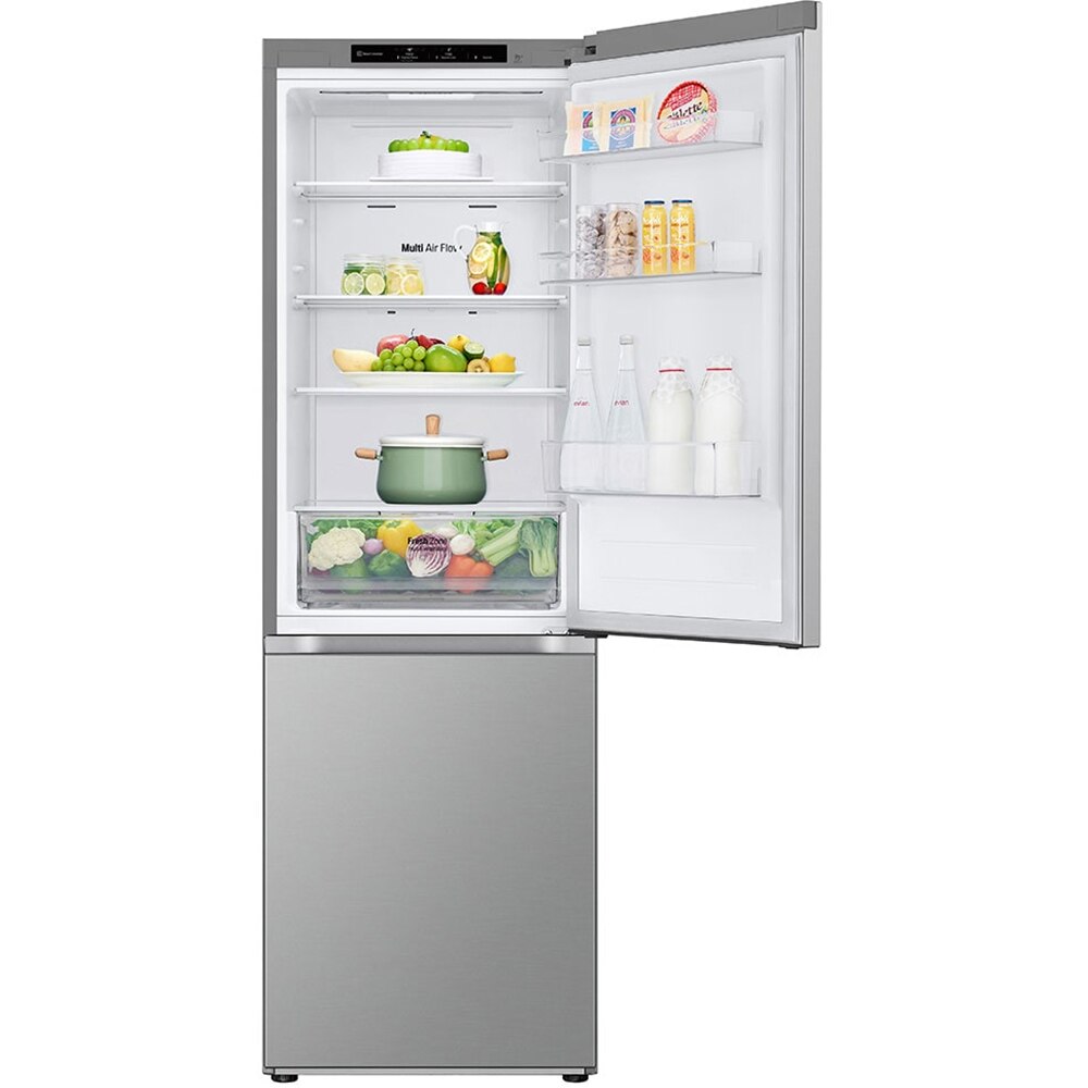 Combina frigorifica LG GBV21L0EPY, No Frost, 344 l, H 186 cm, Clasa E, argintiu