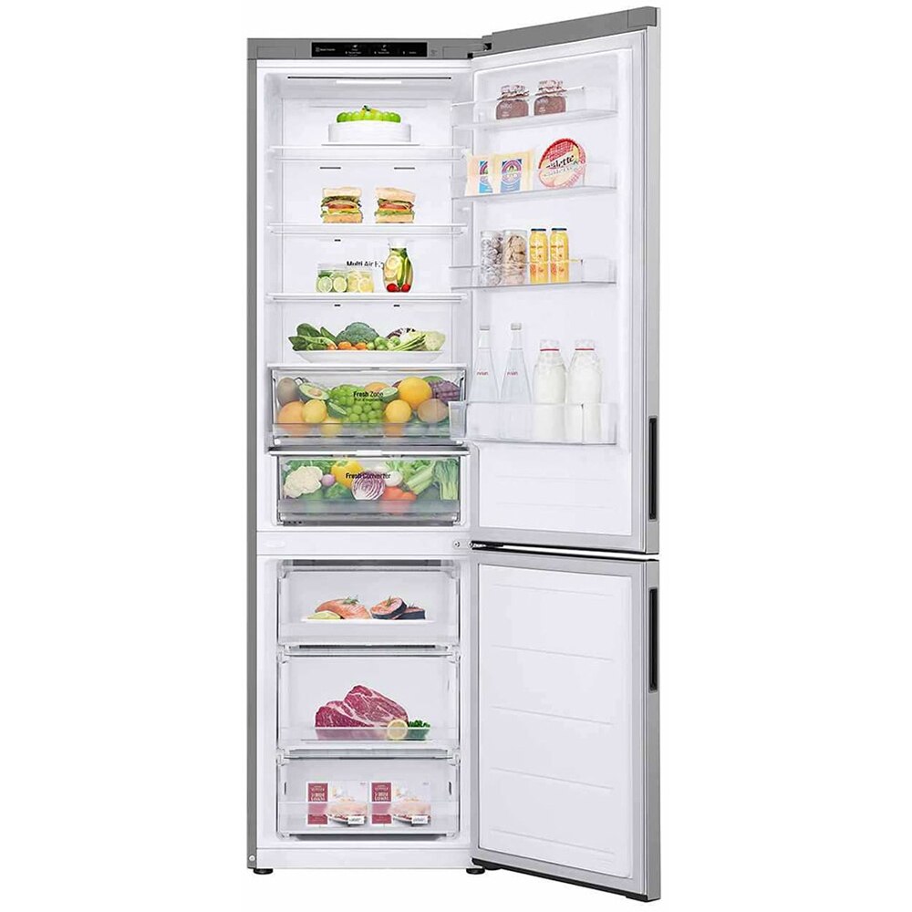 Combina frigorifica LG GBV22NCCPY, No Frost, 387 l, H 203 cm, Clasa C, argintiu