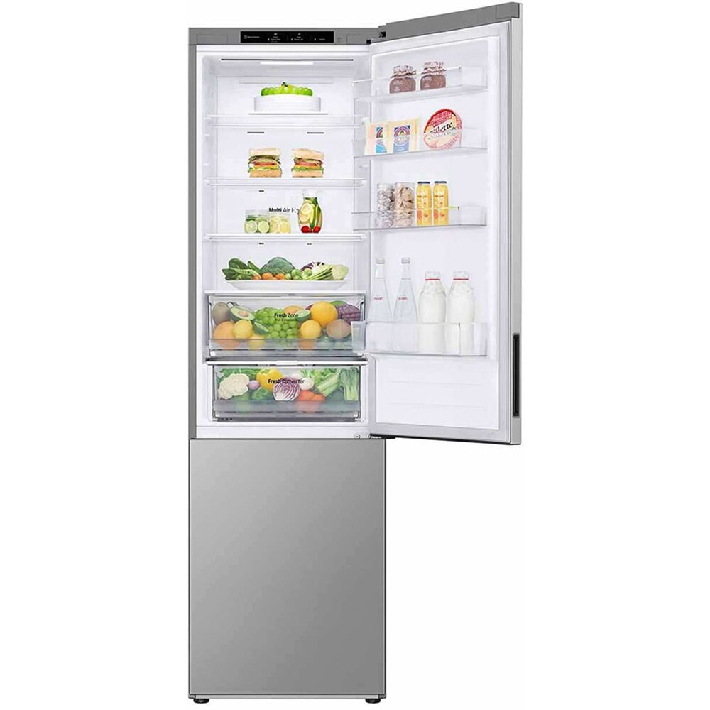 Combina frigorifica LG GBV22NCCPY, No Frost, 387 l, H 203 cm, Clasa C, argintiu