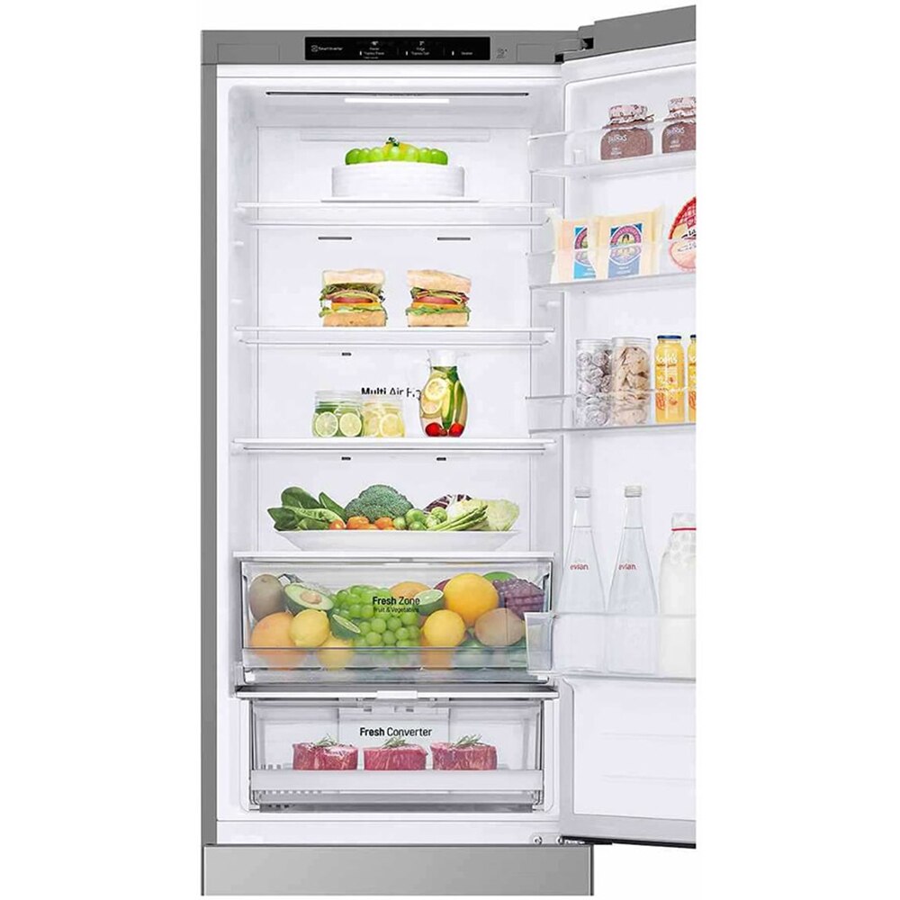 Combina frigorifica LG GBV22NCCPY, No Frost, 387 l, H 203 cm, Clasa C, argintiu