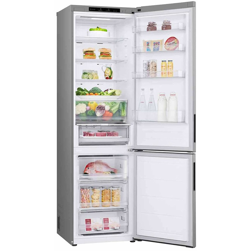 Combina frigorifica LG GBV22NCCPY, No Frost, 387 l, H 203 cm, Clasa C, argintiu
