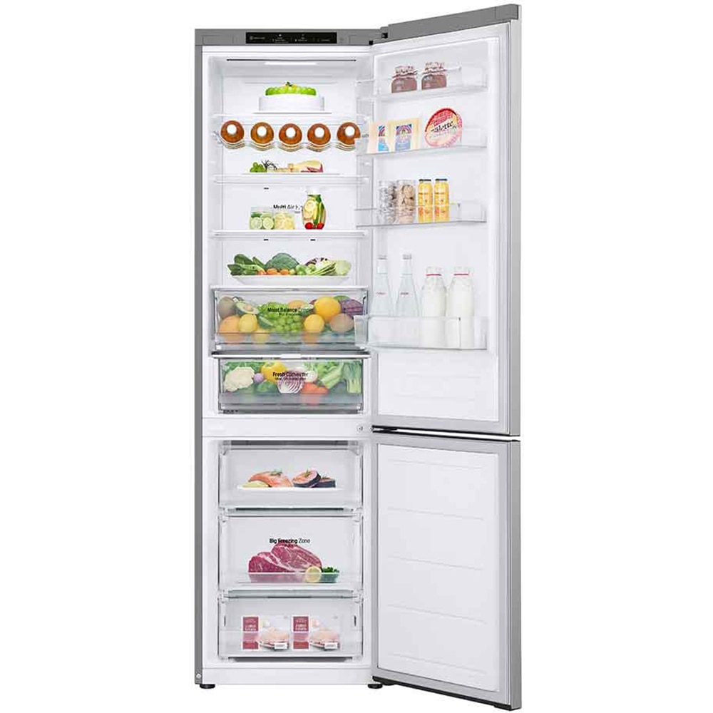 Combina frigorifica LG GBV3200DPY, No Frost, 387 l, H 203 cm, Clasa D, argintiu
