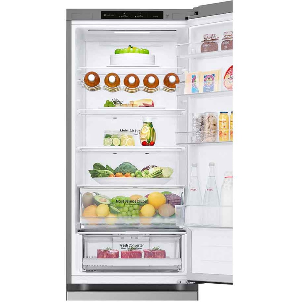 Combina frigorifica LG GBV3200DPY, No Frost, 387 l, H 203 cm, Clasa D, argintiu