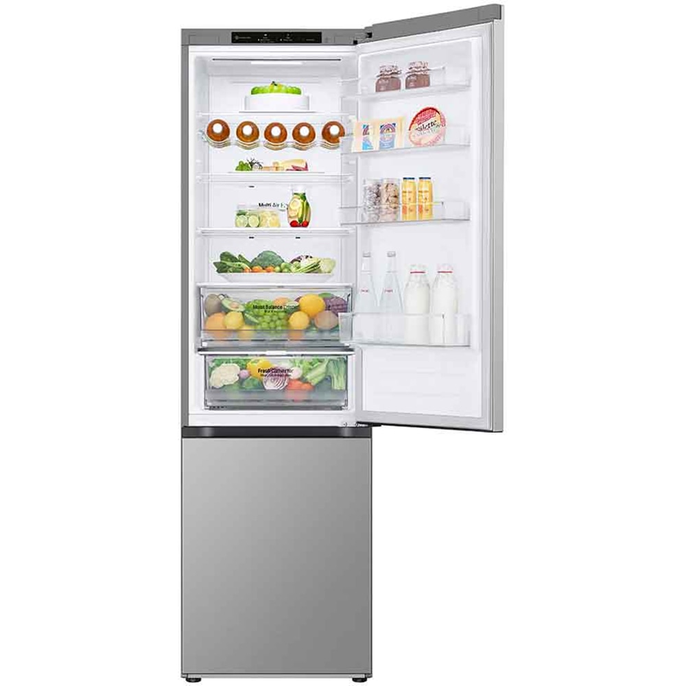 Combina frigorifica LG GBV3200DPY, No Frost, 387 l, H 203 cm, Clasa D, argintiu