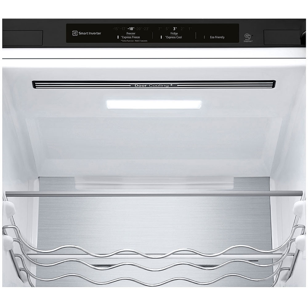 Combina frigorifica LG GBV7280DEV, No Frost, 387 l, H 203 cm, Clasa D, negru