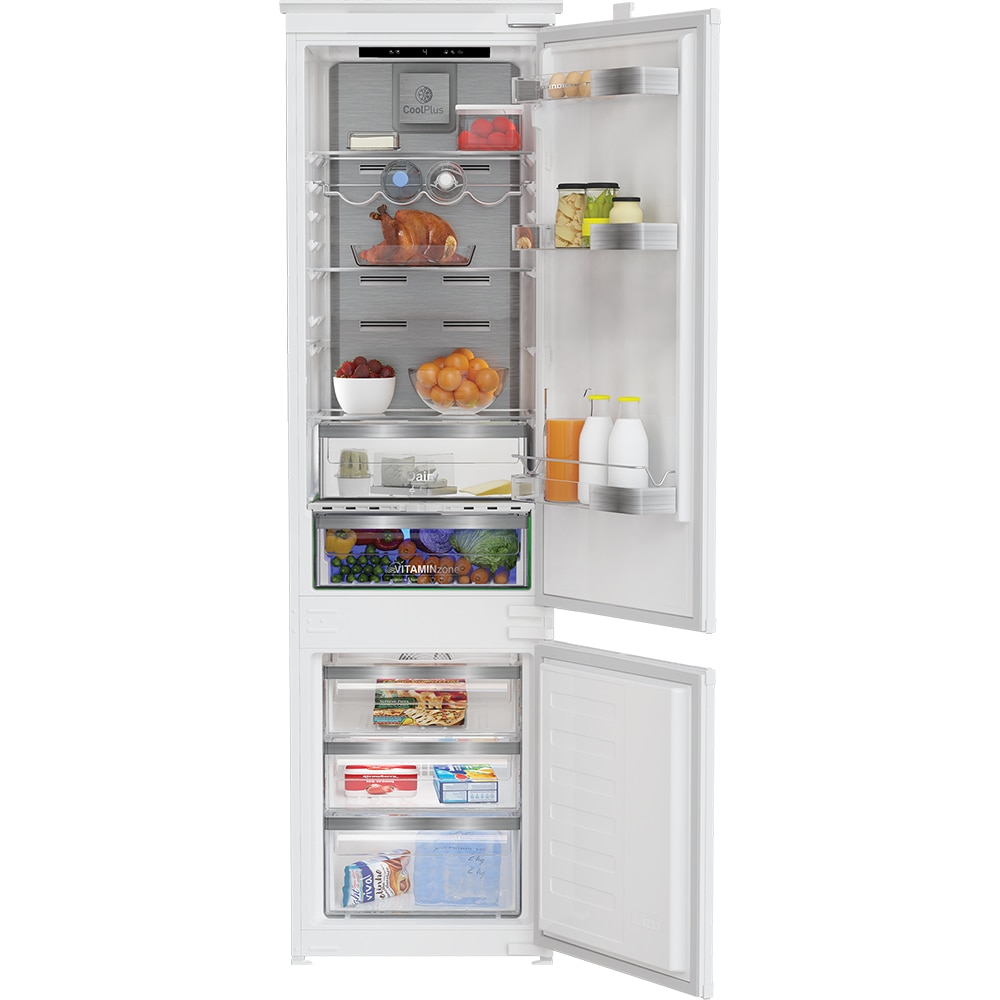 Combina frigorifica incorporabila GRUNDIG GKIN 25930, No Frost, 284 l, H 193 cm, Clasa D