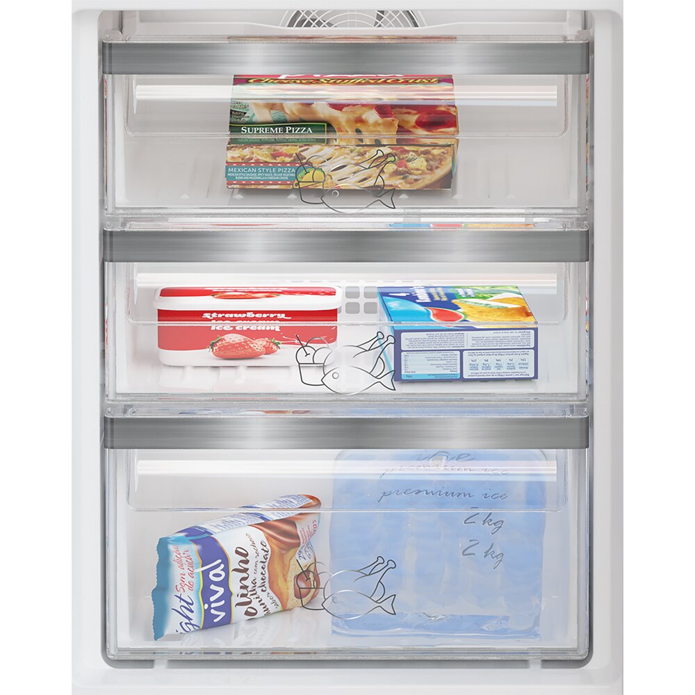 Combina frigorifica incorporabila GRUNDIG GKIN 25930, No Frost, 284 l, H 193 cm, Clasa D