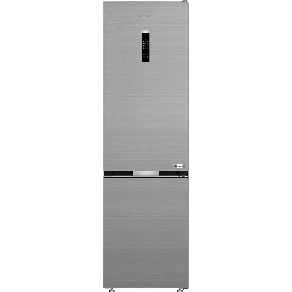 Combina frigorifica GRUNDIG GKPN 46921 X, No Frost, 355 l, H 203 cm, Clasa E, inox