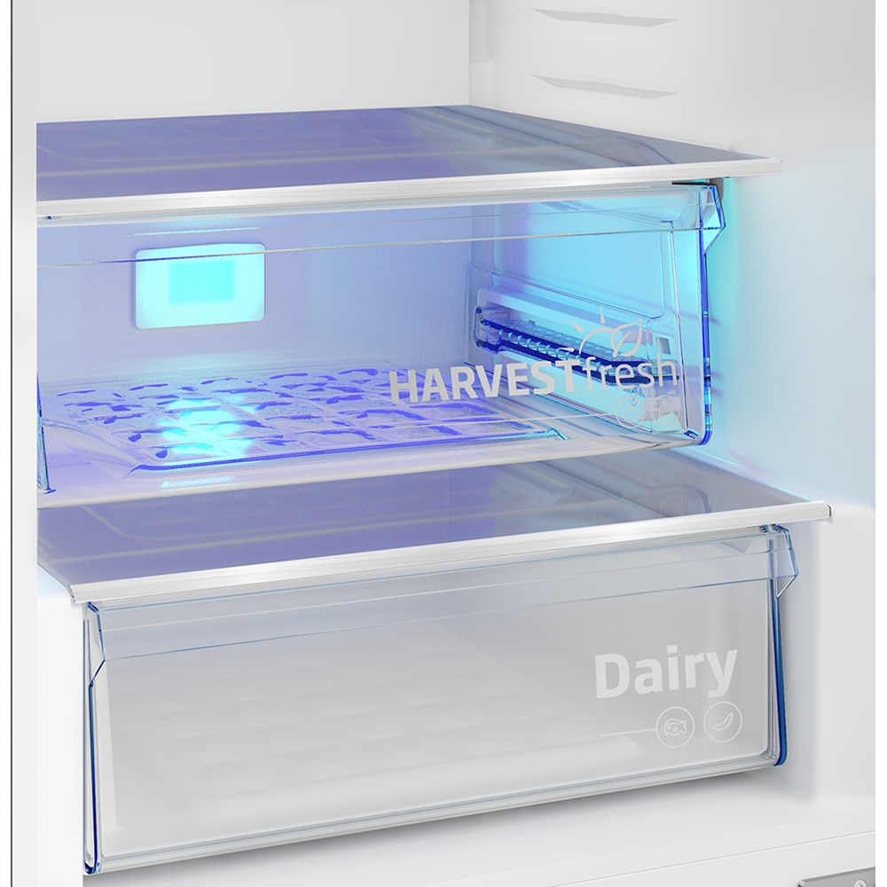 Combina frigorifica GRUNDIG GKPN 46931 XP, No Frost, 355 l, H 203.5 cm, Clasa D, inox