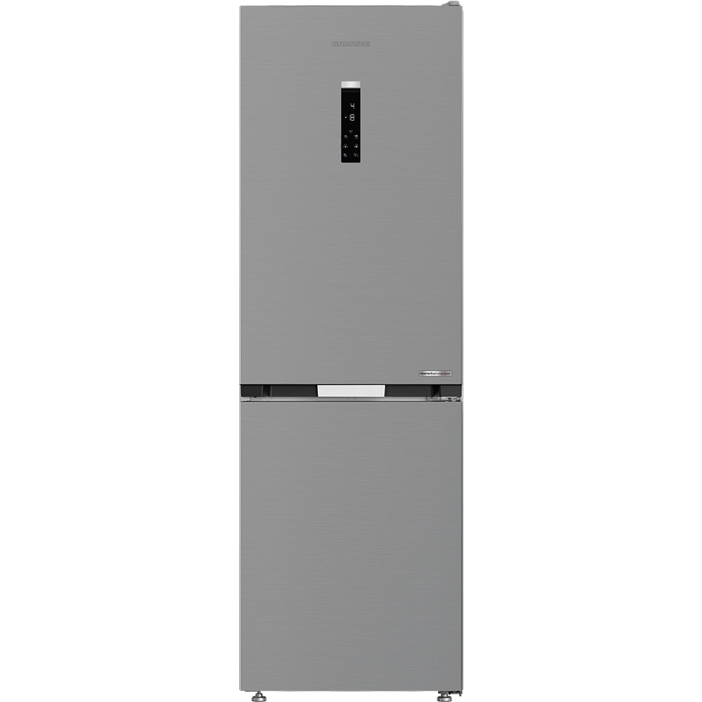 Combina frigorifica GRUNDIG GKPN 66840 LXPW, No Frost Duo Cooling, 316 l, H 186.5 cm, Clasa C, argintiu
