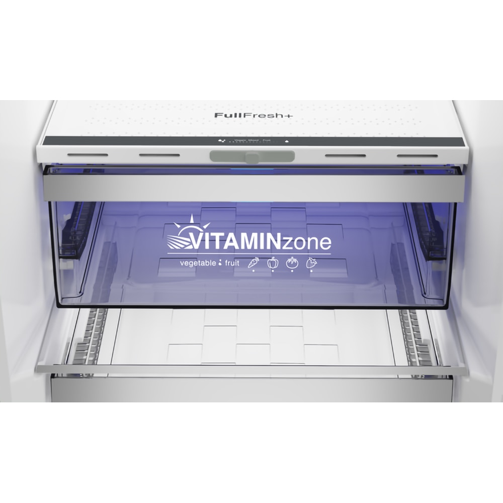 Combina frigorifica GRUNDIG GKPN 66930 LXP, No Frost Duo Cooling, 355 l, H 203.5 cm, Clasa D, inox
