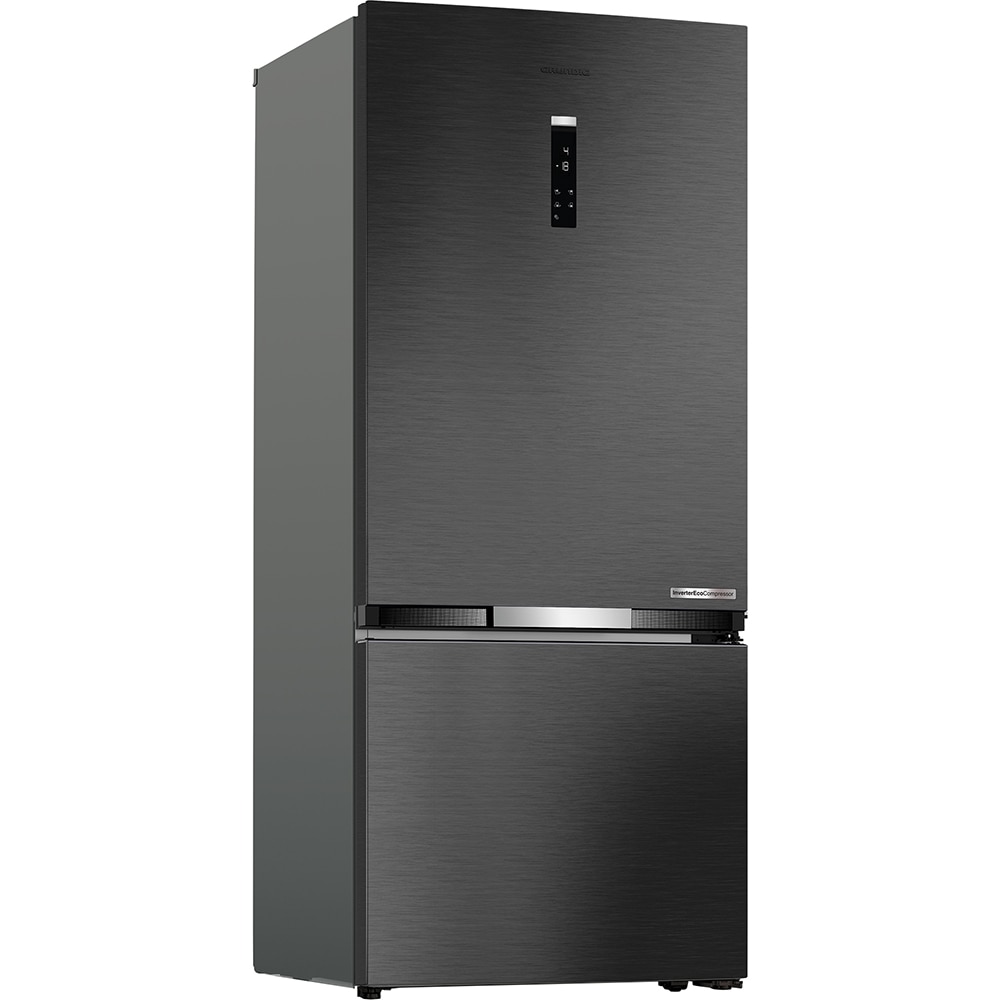 Combina frigorifica GRUNDIG GKPN 67830 FXRW, No Frost Duo Cooling, 551 l, H 187 cm, Clasa D, dark inox