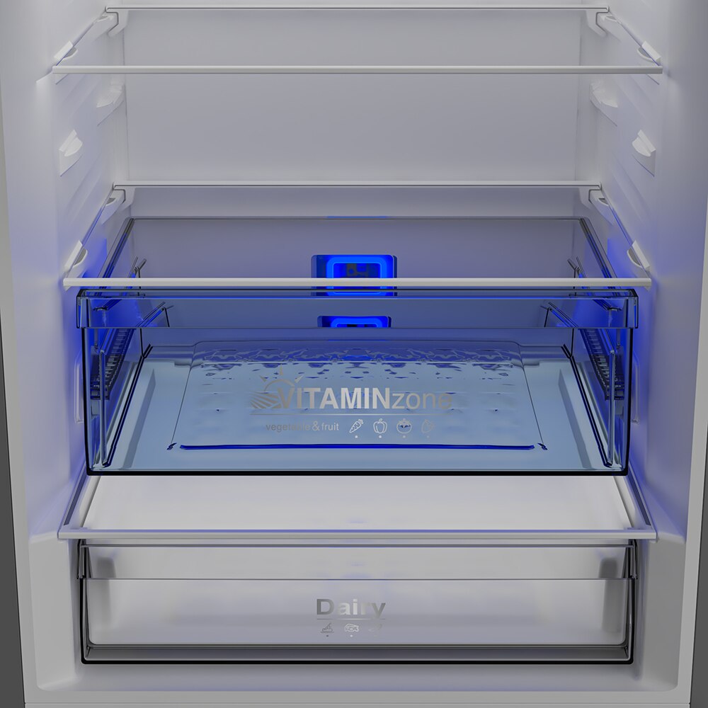 Combina frigorifica GRUNDIG GKPN6793XD, No Frost, 490 l, H 192 cm, Clasa D, dark inox