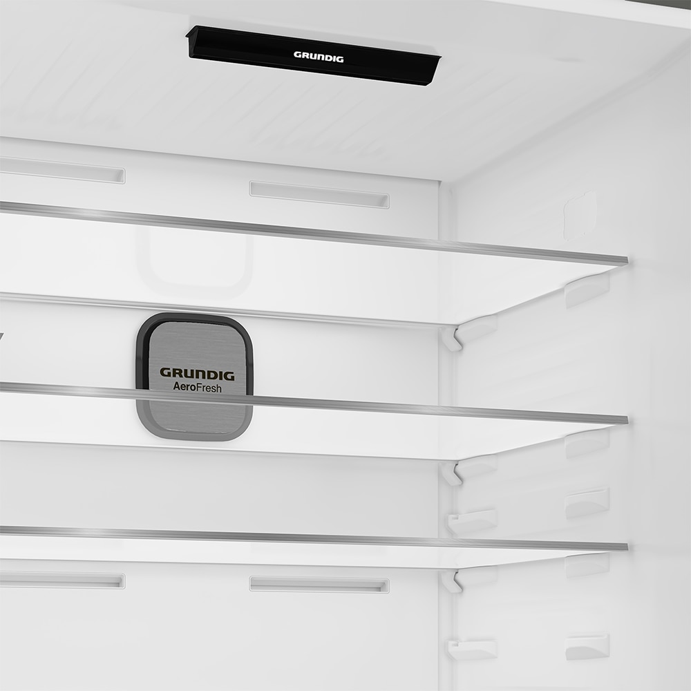 Combina frigorifica GRUNDIG GKPN6893FXD, No Frost, 615 l, H 193 cm, Clasa D, dark inox